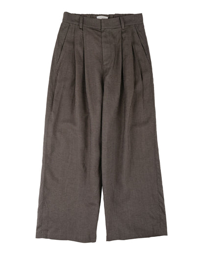lost & found Amomento Amomento Linen Two Tuck Wide Pants Khaki
