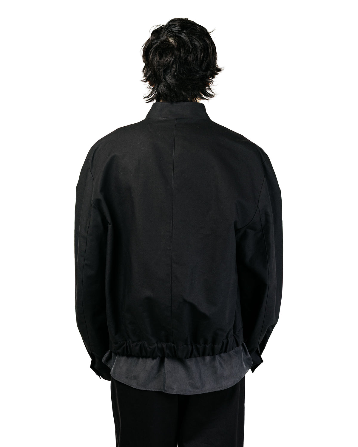 Amomento Cotton Curved Jumper Black