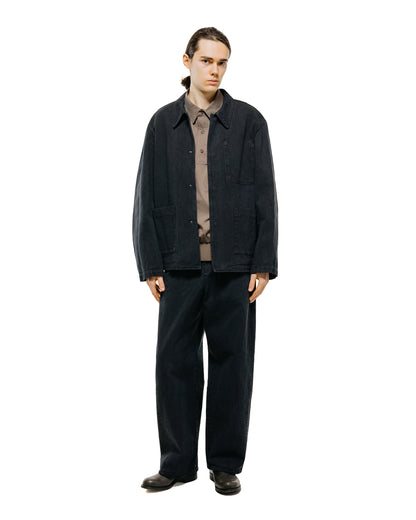 lost & found Amomento Amomento Garments Dyed Curved Seam Denim Black