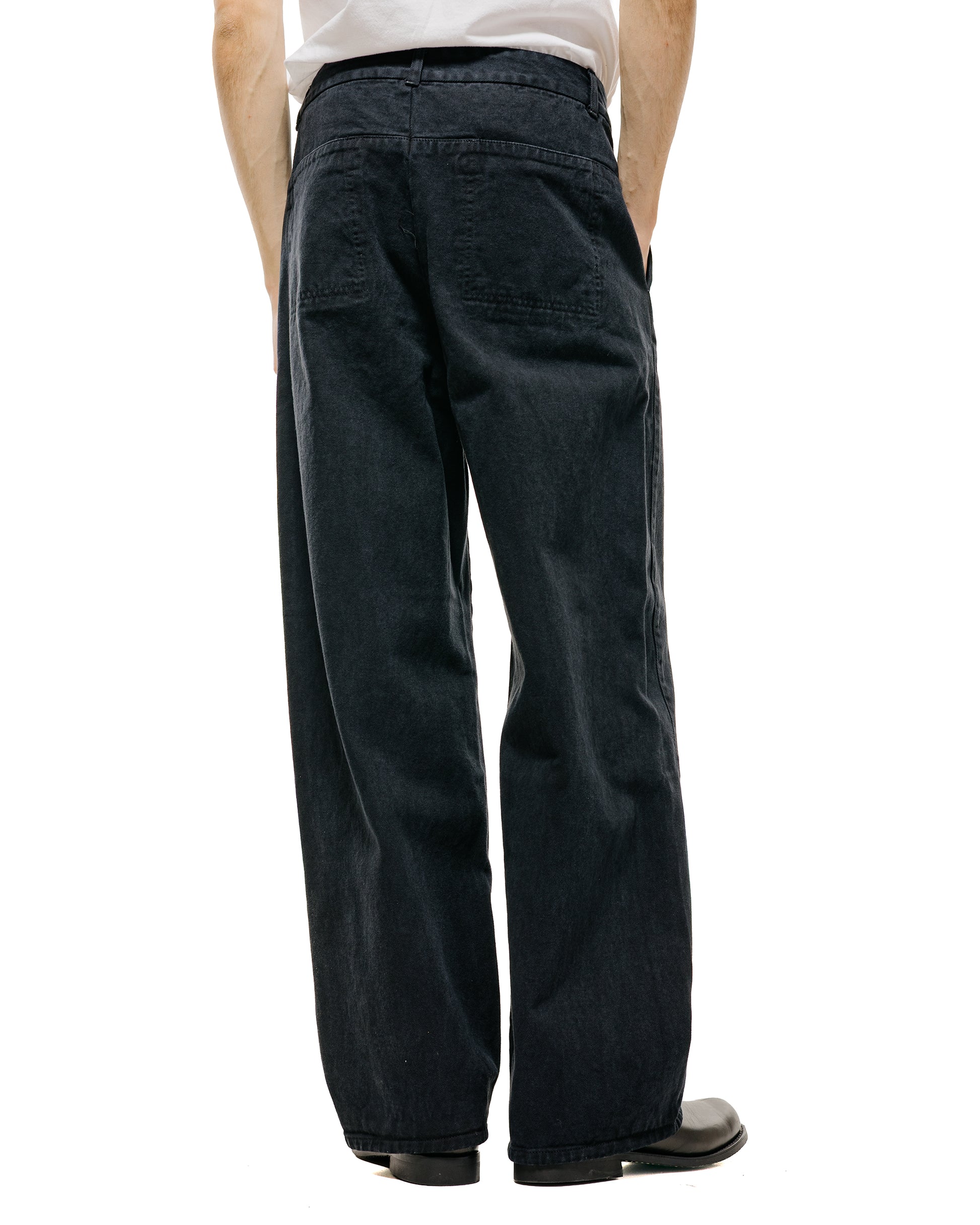 lost & found Amomento Amomento Garments Dyed Curved Seam Denim Black