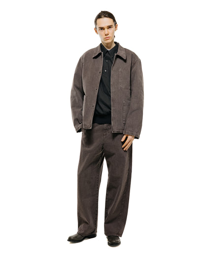 lost & found Amomento Amomento Garments Dyed Curved Seam Denim Brown