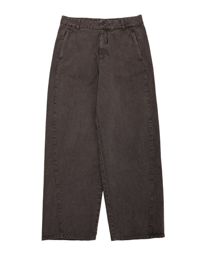lost & found Amomento Amomento Garments Dyed Curved Seam Denim Brown