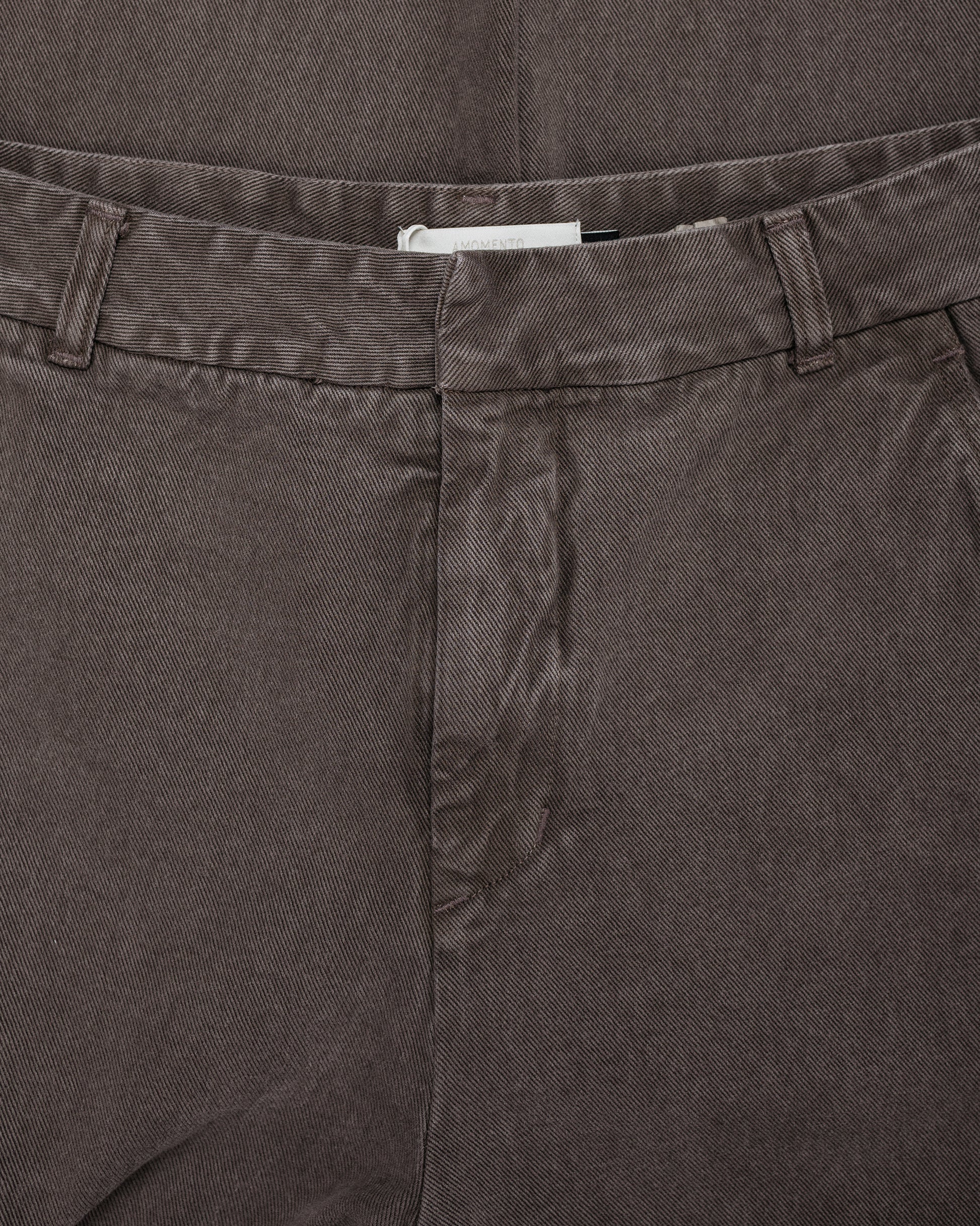 lost & found Amomento Amomento Garments Dyed Curved Seam Denim Brown
