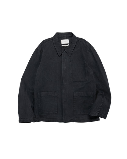 lost & found Amomento Amomento Garments Dyed Pocket Denim Jacket Black