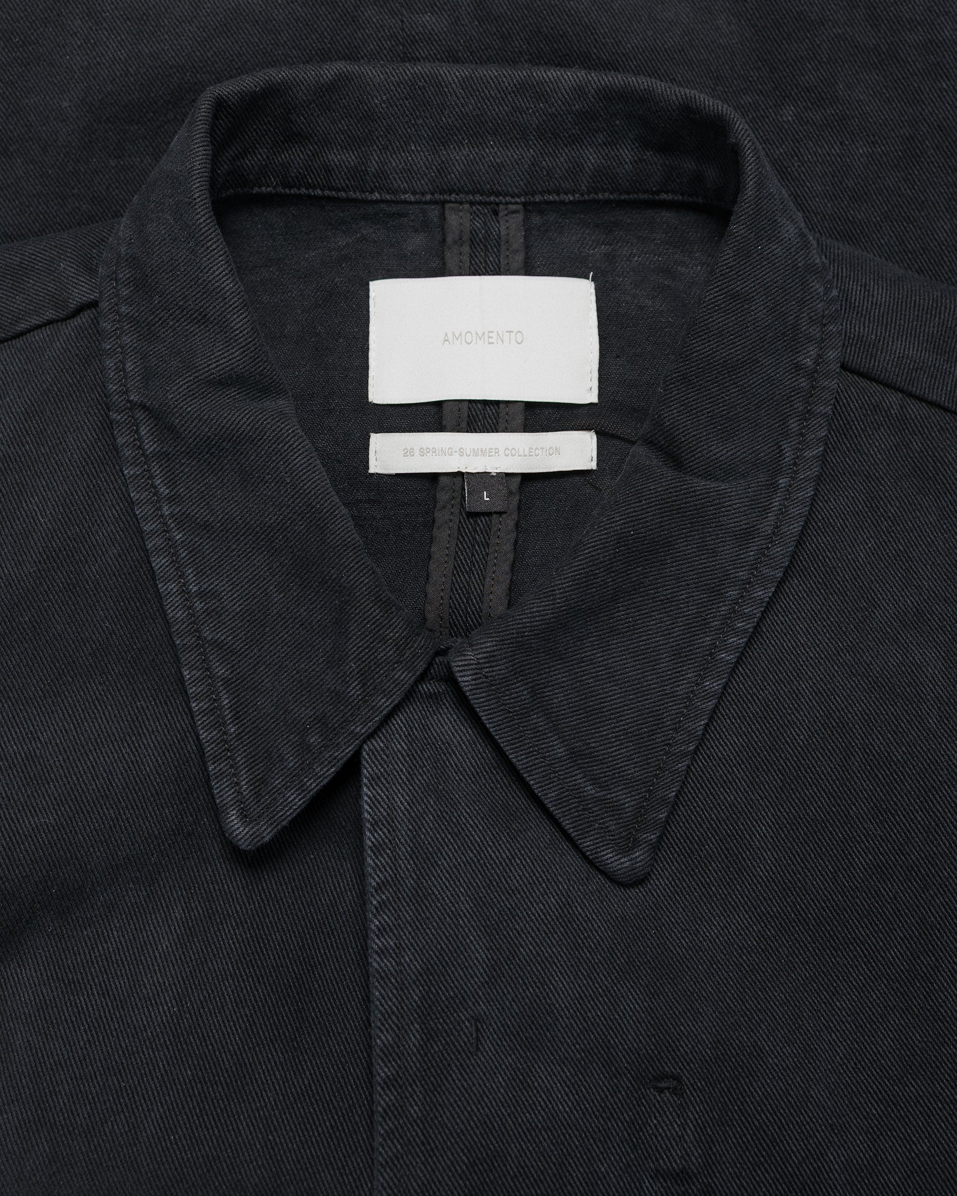 lost & found Amomento Amomento Garments Dyed Pocket Denim Jacket Black