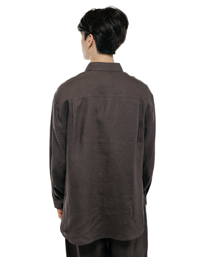 lost & found Amomento Amomento Linen Oversized Shirt Khaki Grey