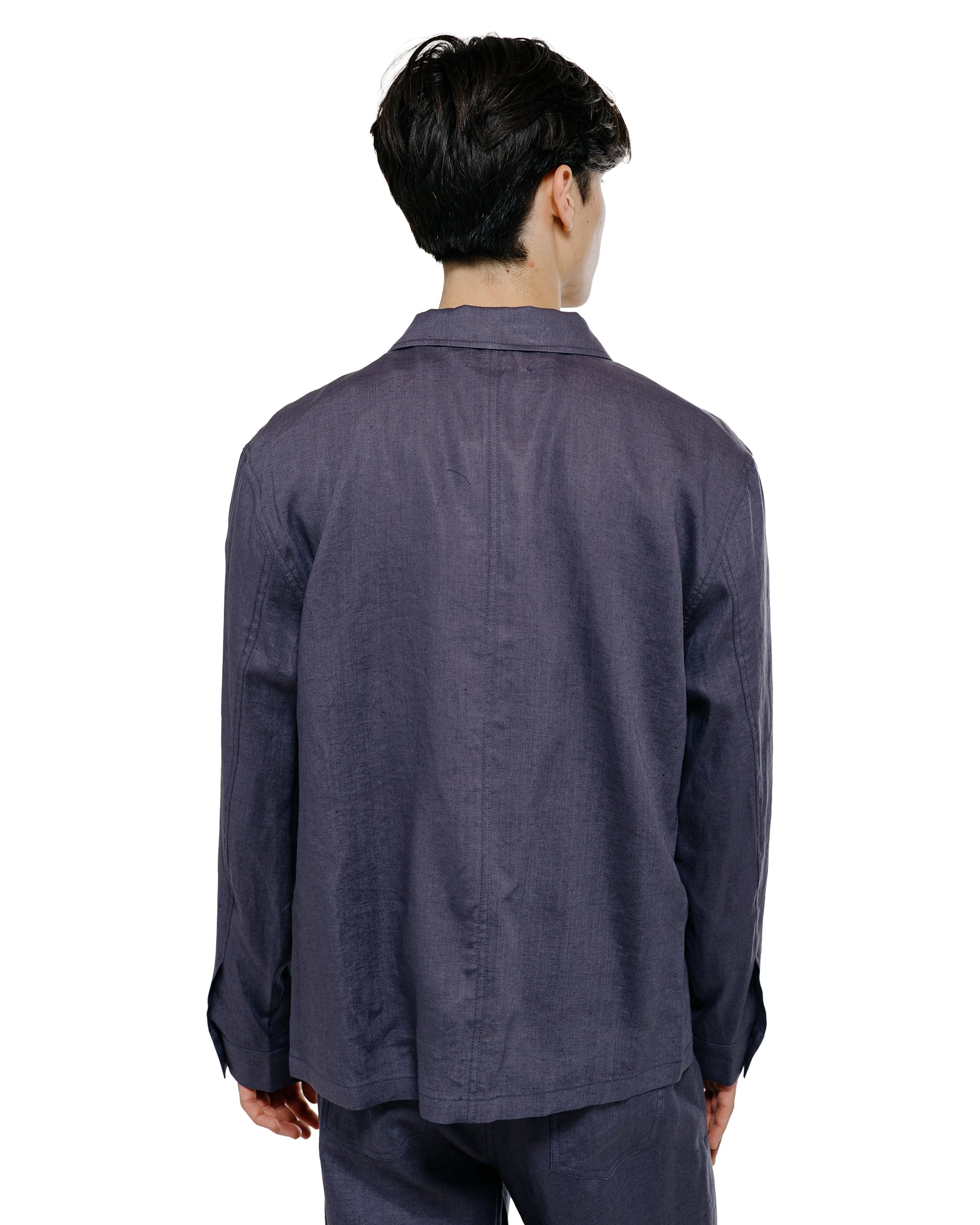 lost & found Amomento Amomento Linen Pocket Jacket Blue