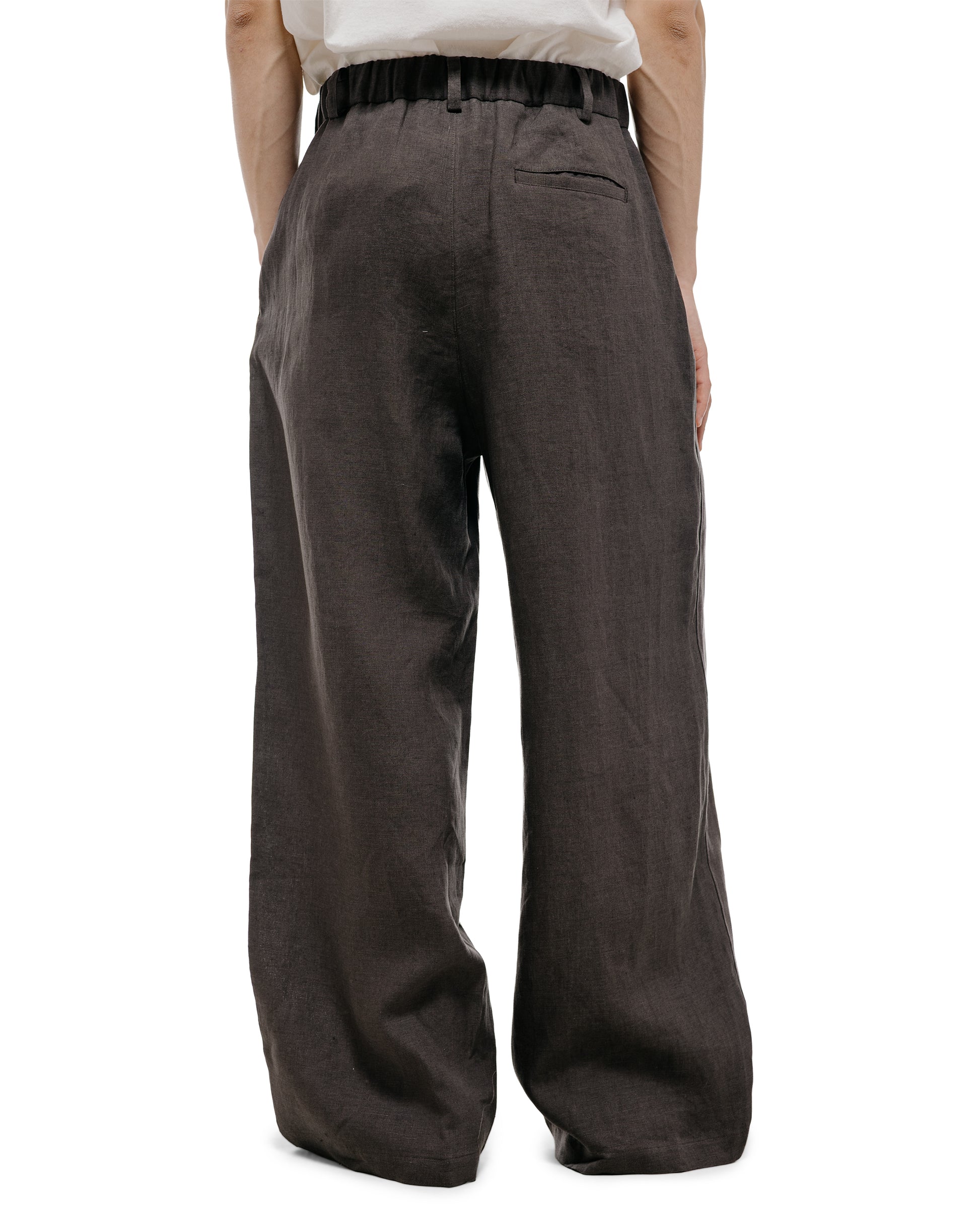 lost & found Amomento Amomento Linen Two Tuck Wide Pants Khaki Grey