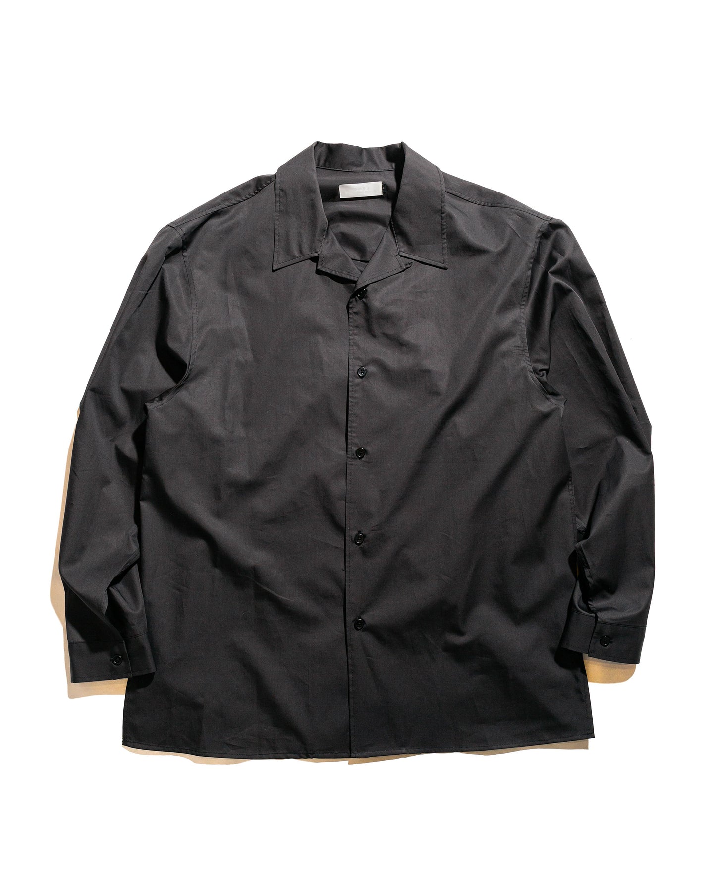 lost & found Amomento Amomento Open Collar Shirts Black