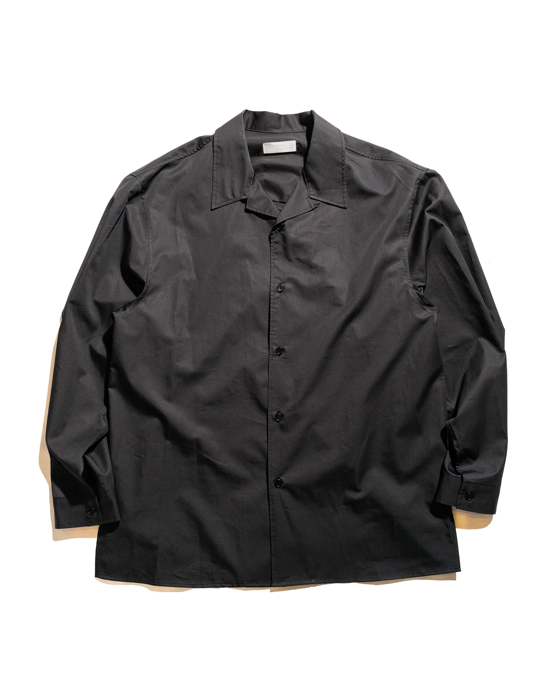 lost & found Amomento Amomento Open Collar Shirts Black