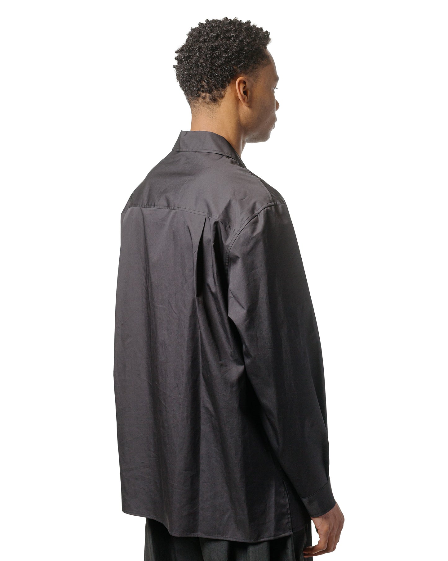 lost & found Amomento Amomento Open Collar Shirts Black