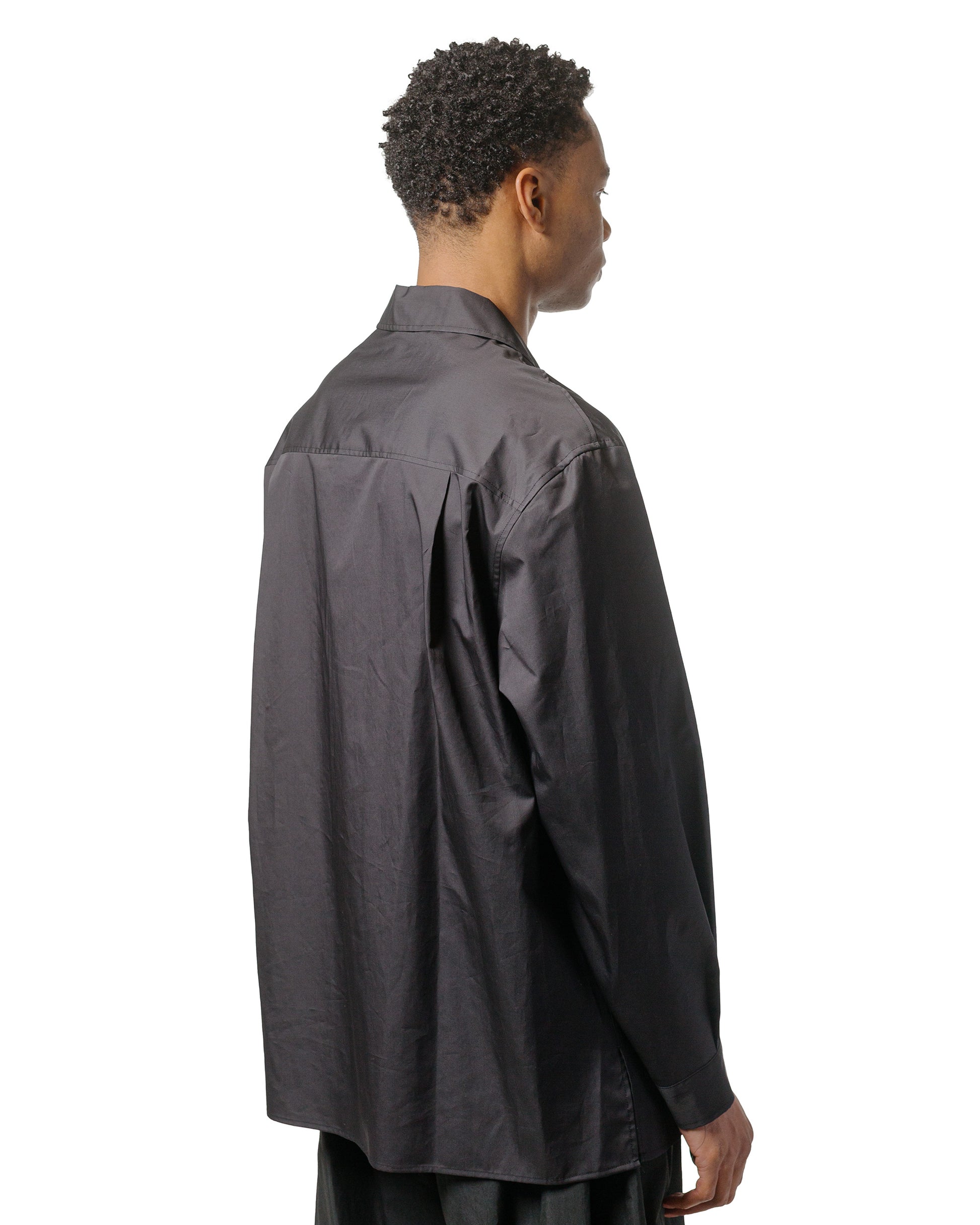 lost & found Amomento Amomento Open Collar Shirts Black