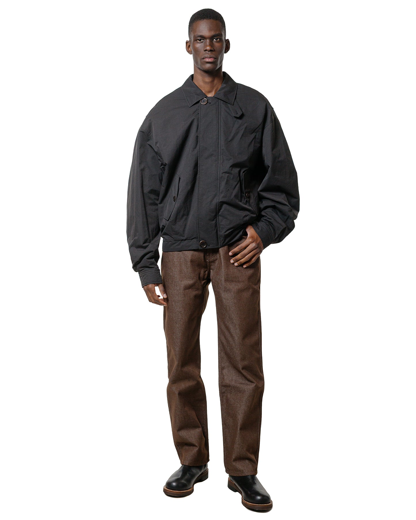 lost & found Amomento Amomento Padded Cotton Nylon Jumper Black