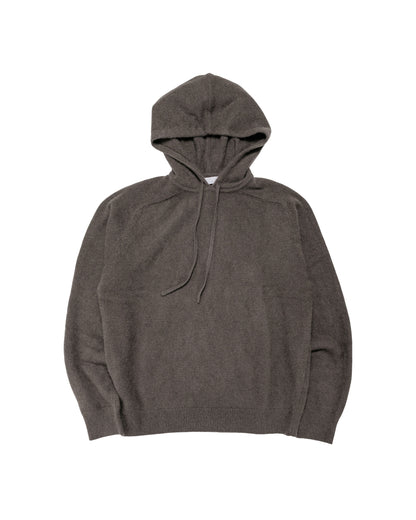 Amomento Racoon Hoodie Knit Brown