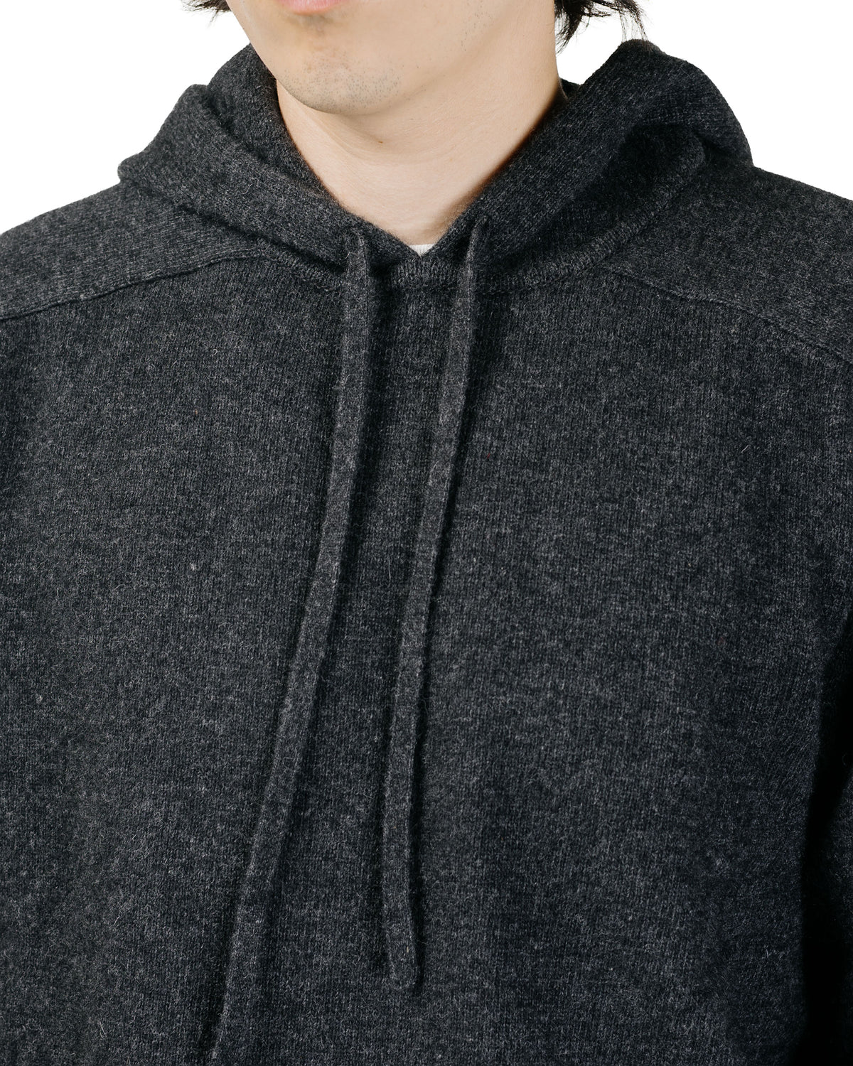 Amomento Racoon Hoodie Knit Charcoal