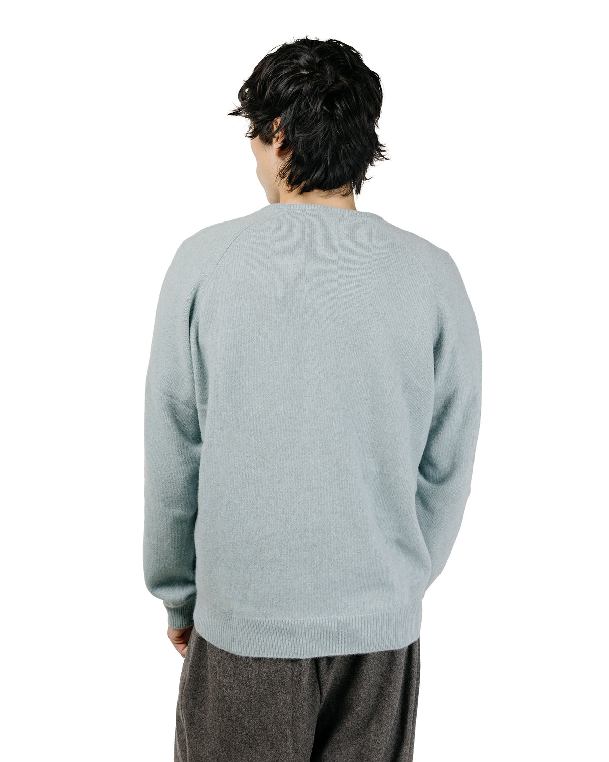 Amomento Racoon V-Neck Knit Mint
