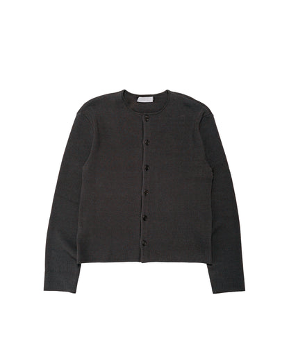 Amomento Stripe Button Up Cardigan Charcoal