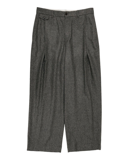 Amomento Tapered Wool Pants Charcoal