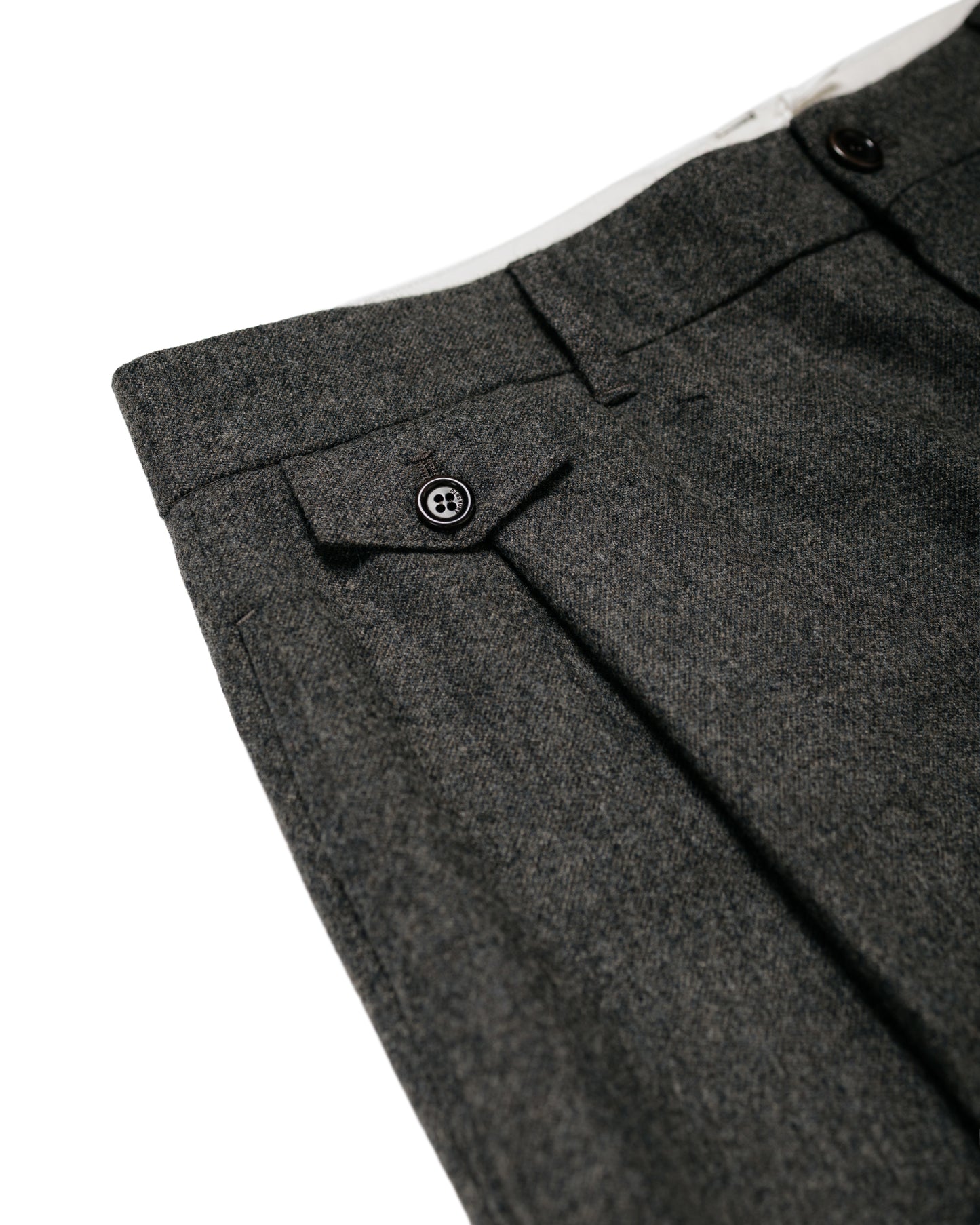 Amomento Tapered Wool Pants Charcoal