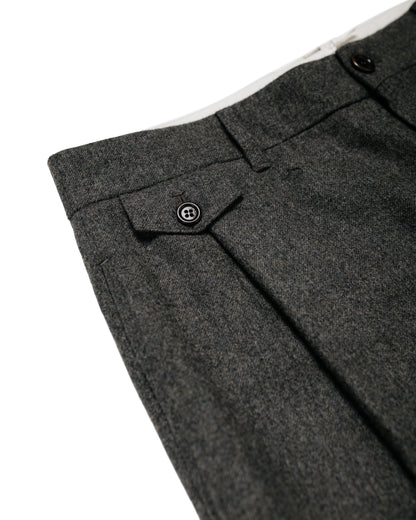 Amomento Tapered Wool Pants Charcoal