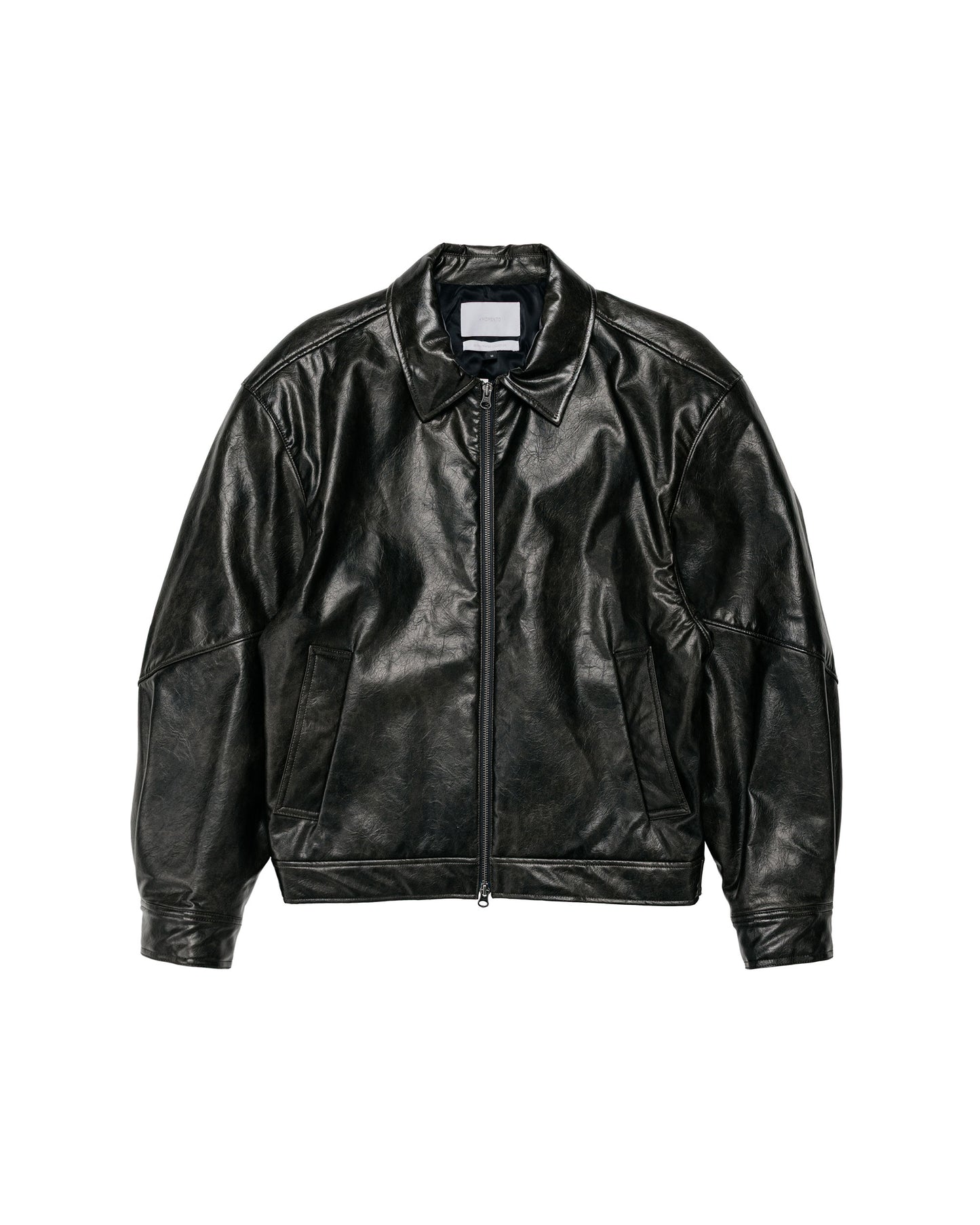 Amomento Vegan Leather Blouson Black