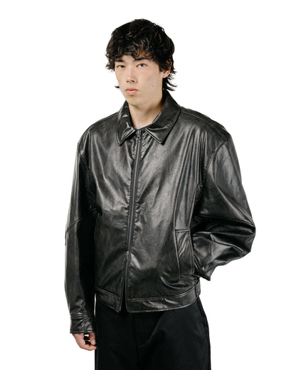 Amomento Vegan Leather Blouson Black