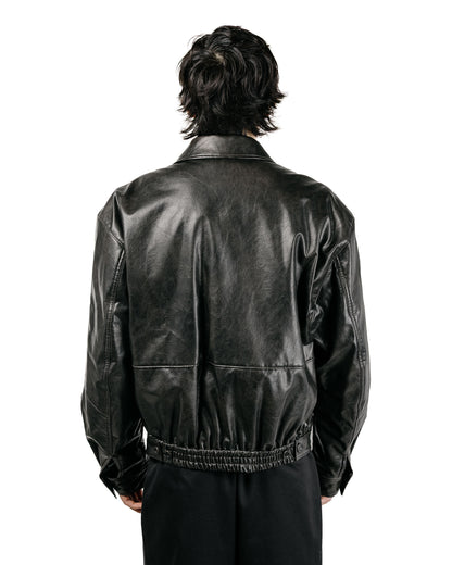 Amomento Vegan Leather Blouson Black