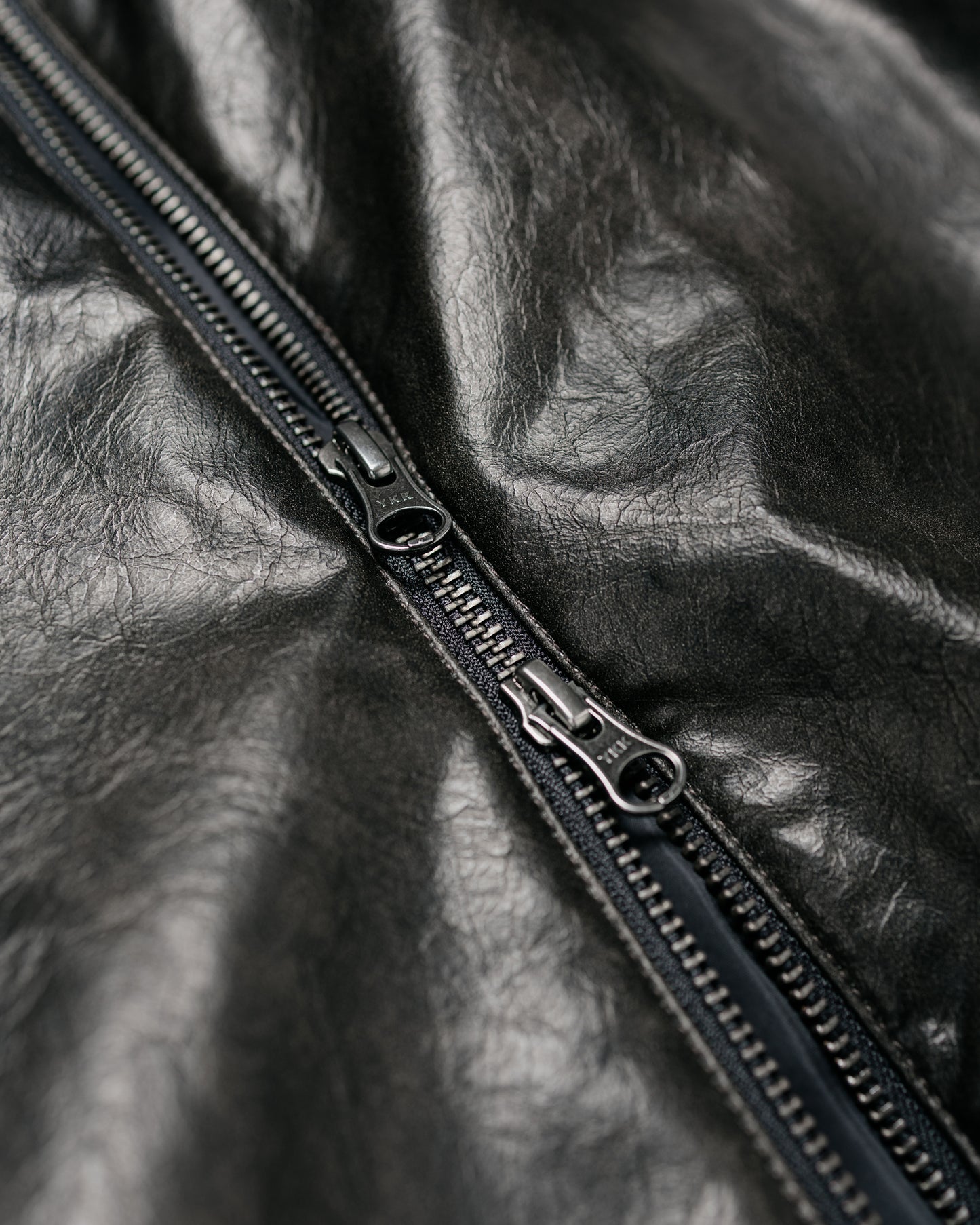 Amomento Vegan Leather Blouson Black