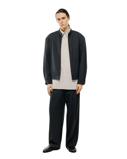 lost & found Amomento Amomento Wool Stripe Zip-Up Jumper Black