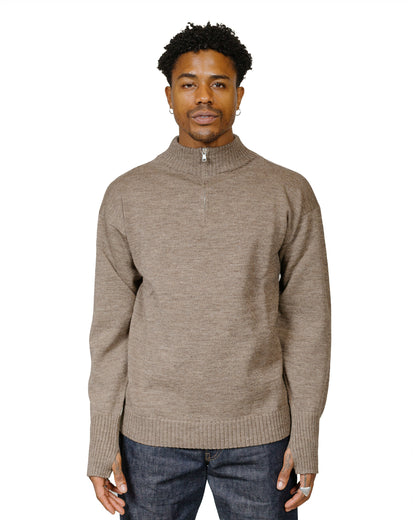 lost & found Andersen-Andersen Andersen-Andersen Seaman Half-Zip Natural Taupe