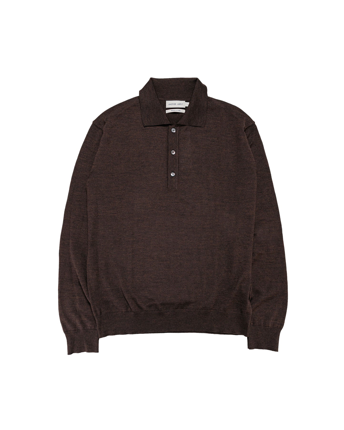 Another Aspect Another Polo Shirt 2.0 Brown Melange
