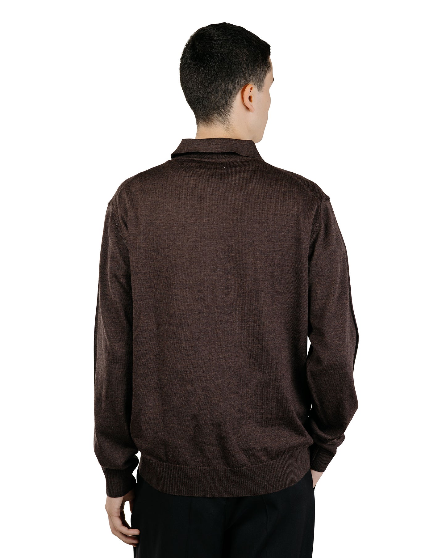 Another Aspect Another Polo Shirt 2.0 Brown Melange