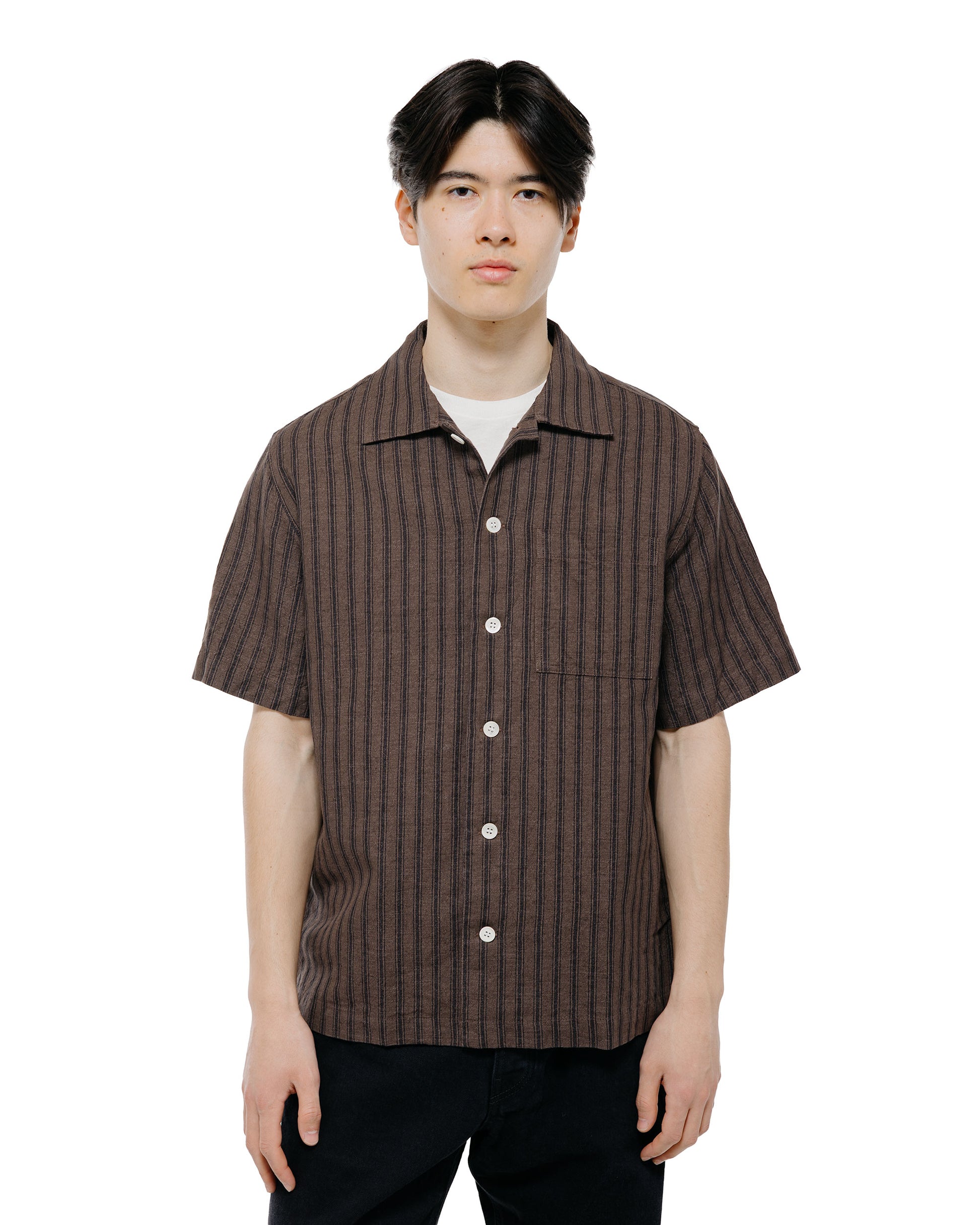 Another Aspect Another Shirt 2.0 Brown Stripe