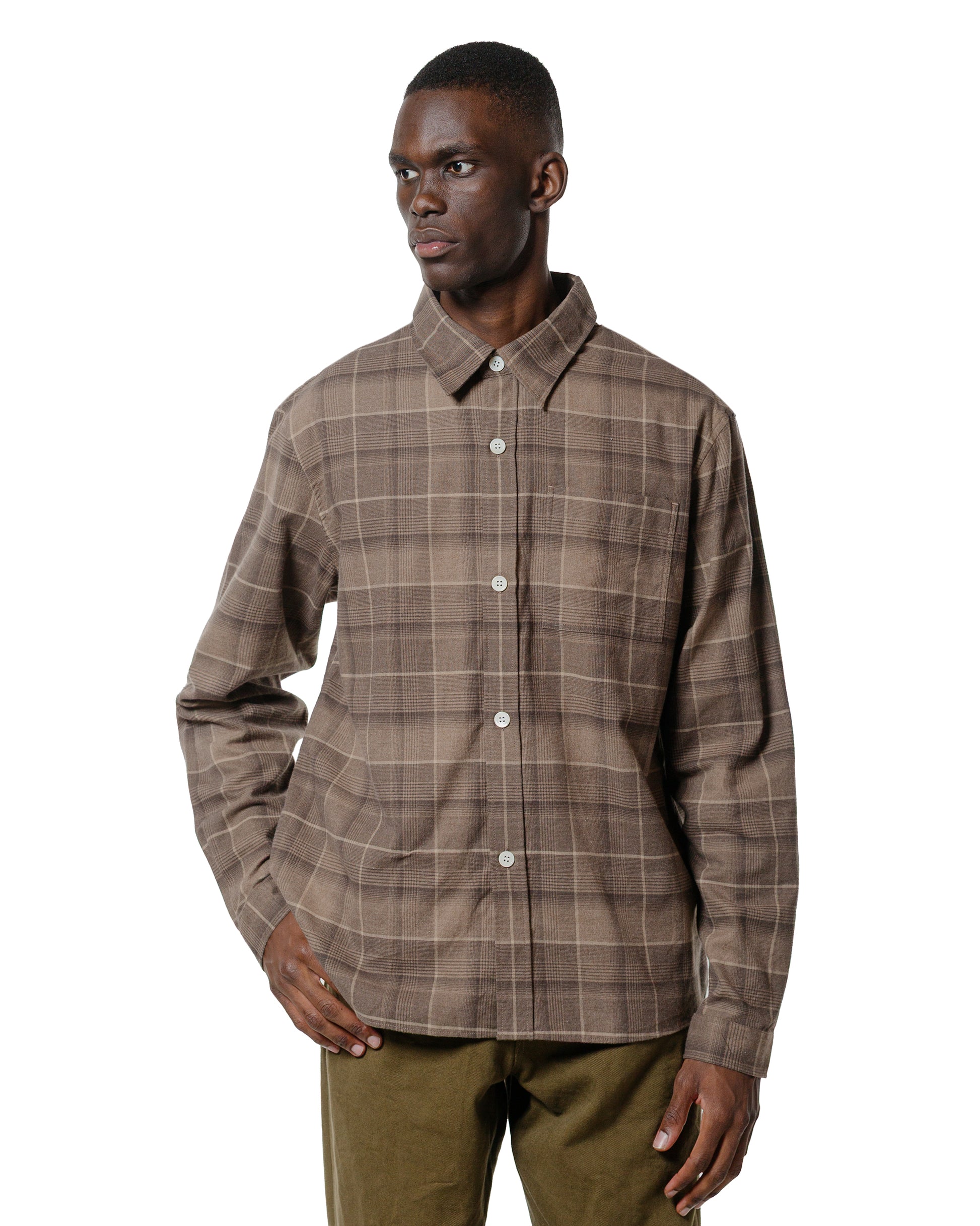 lost & found Another Aspect Another Aspect Another Shirt 4.0 Light Brown Check