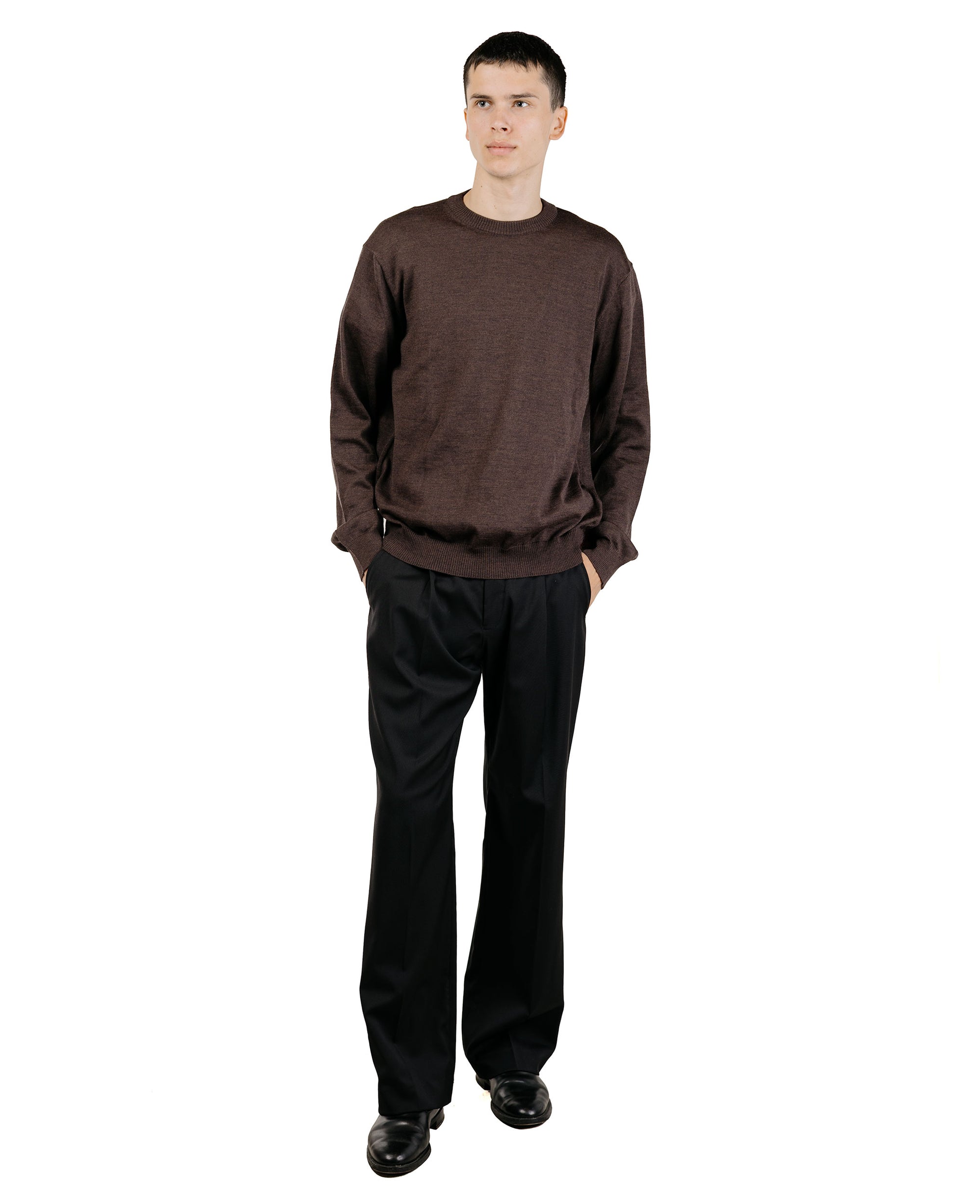 Another Aspect Another Sweater 5.0 Brown Melange