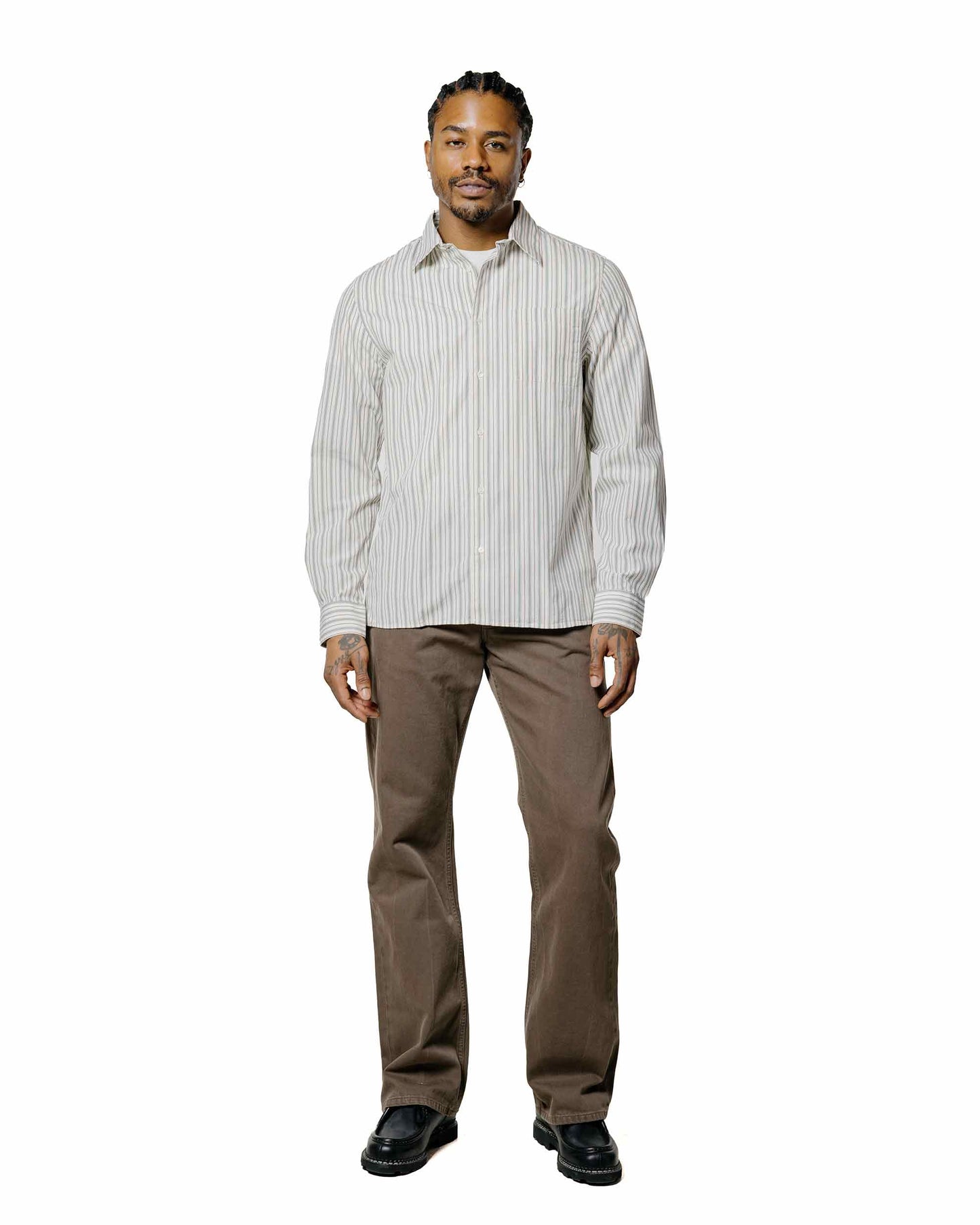 lost & found Another Aspect Another Aspect Another Shirt 3.0 Small Green Stripe