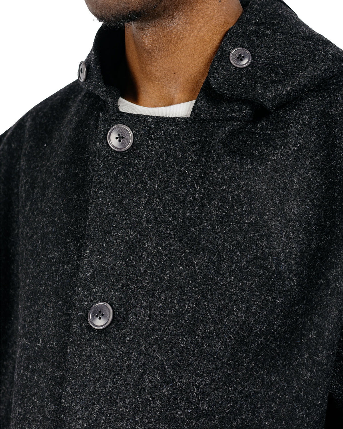 Arpenteur Kabig Wool Melton Charcoal