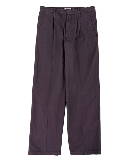 lost & found Auralee Auralee Garment Dyed Finx Shuttle Weather One-Tuck Slacks Dark Brown