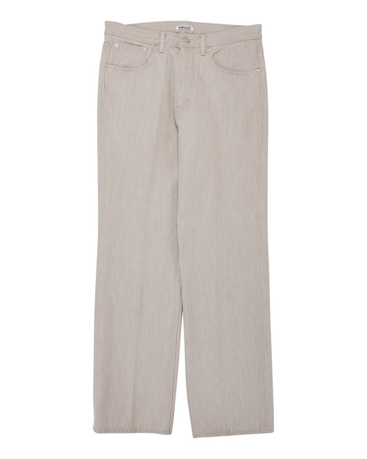 lost & found Auralee Auralee Faded Hard Twist Denim 5P Pants Light Gray