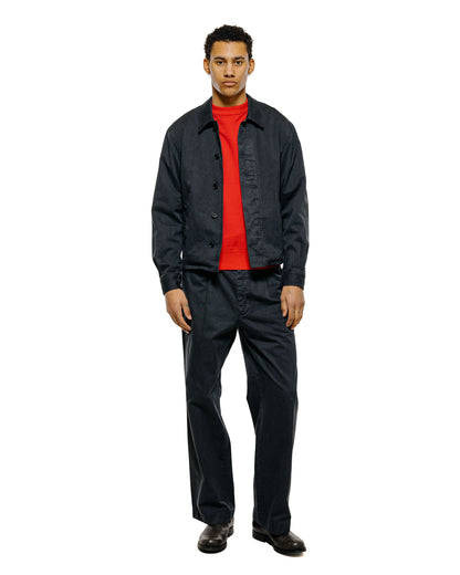 lost & found Auralee Auralee Garment Dyed Finx Light Chino One-Tuck Wide Pants Black