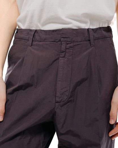 lost & found Auralee Auralee Garment Dyed Finx Shuttle Weather One-Tuck Slacks Dark Brown