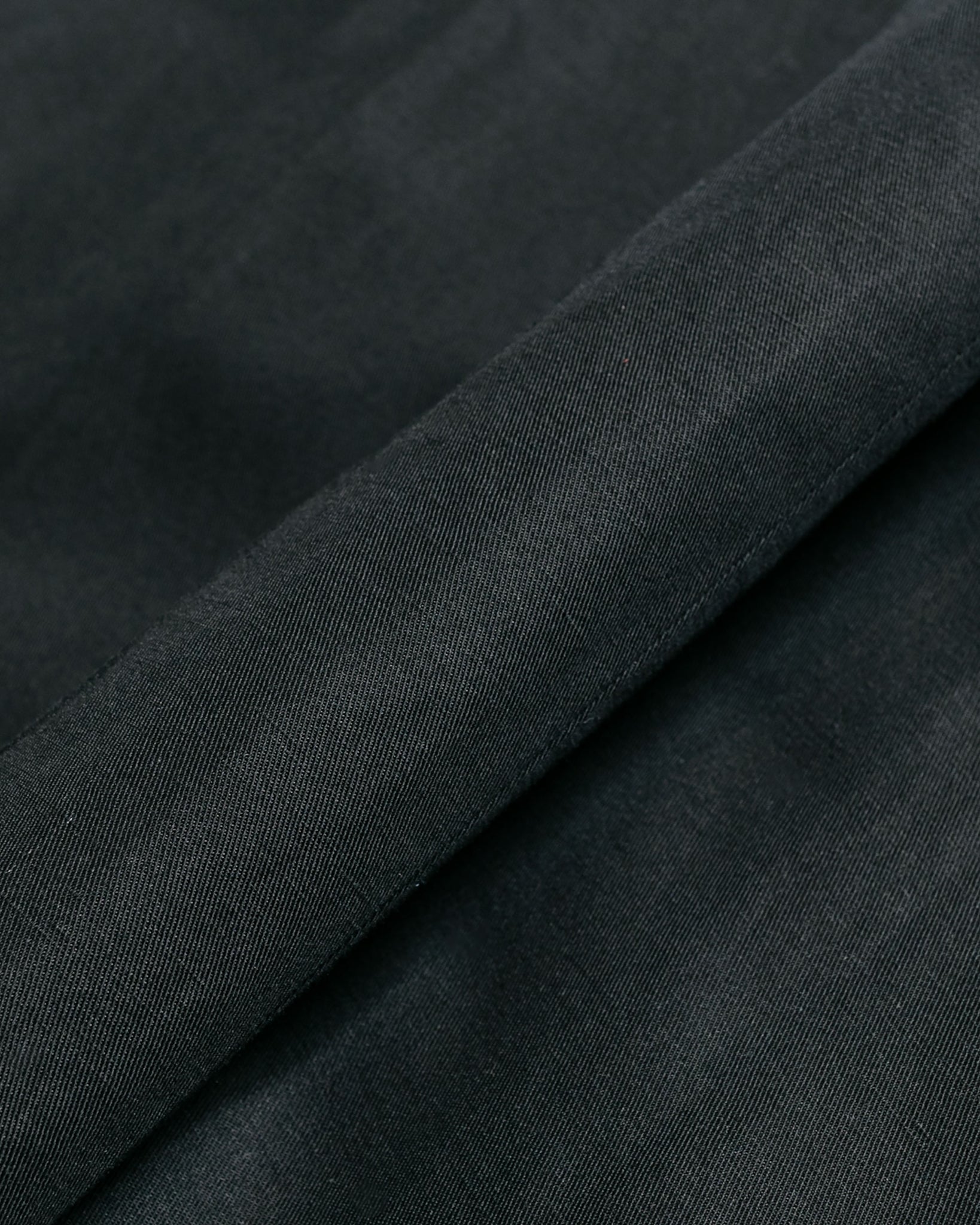 Auralee Hard Twist Finx Linen Chino Slacks Black fabric