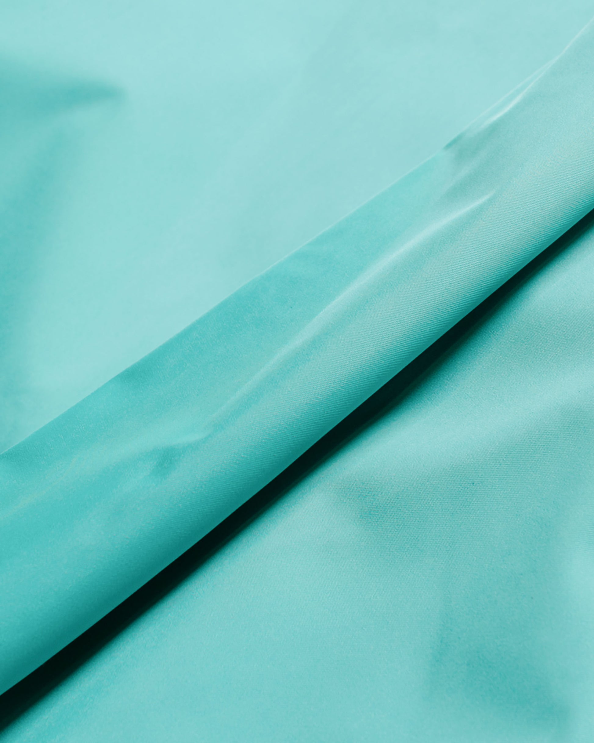 lost & found Auralee Auralee Hard Twist Polyester Satin Laminate Field Pants Turquoise Blue