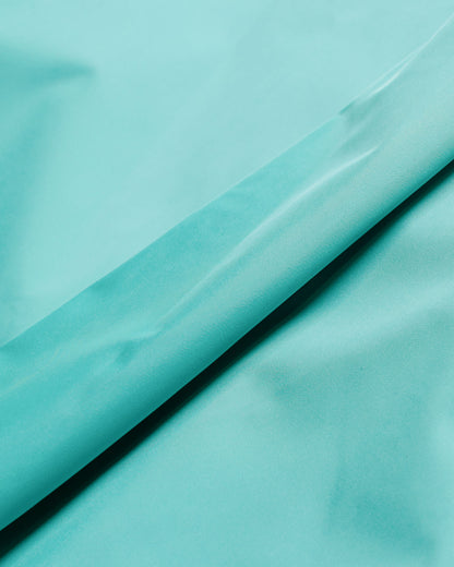 lost & found Auralee Auralee Hard Twist Polyester Satin Laminate Field Pants Turquoise Blue