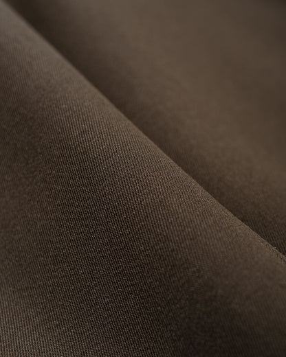 Auralee Light Wool Max Gabardine Two-Tuck Slacks Dark Brown