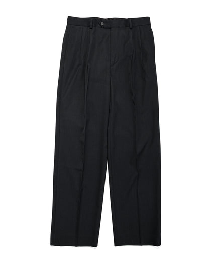 lost & found Auralee Auralee Light Wool Max Gabardine Two-Tuck Slacks Top Black