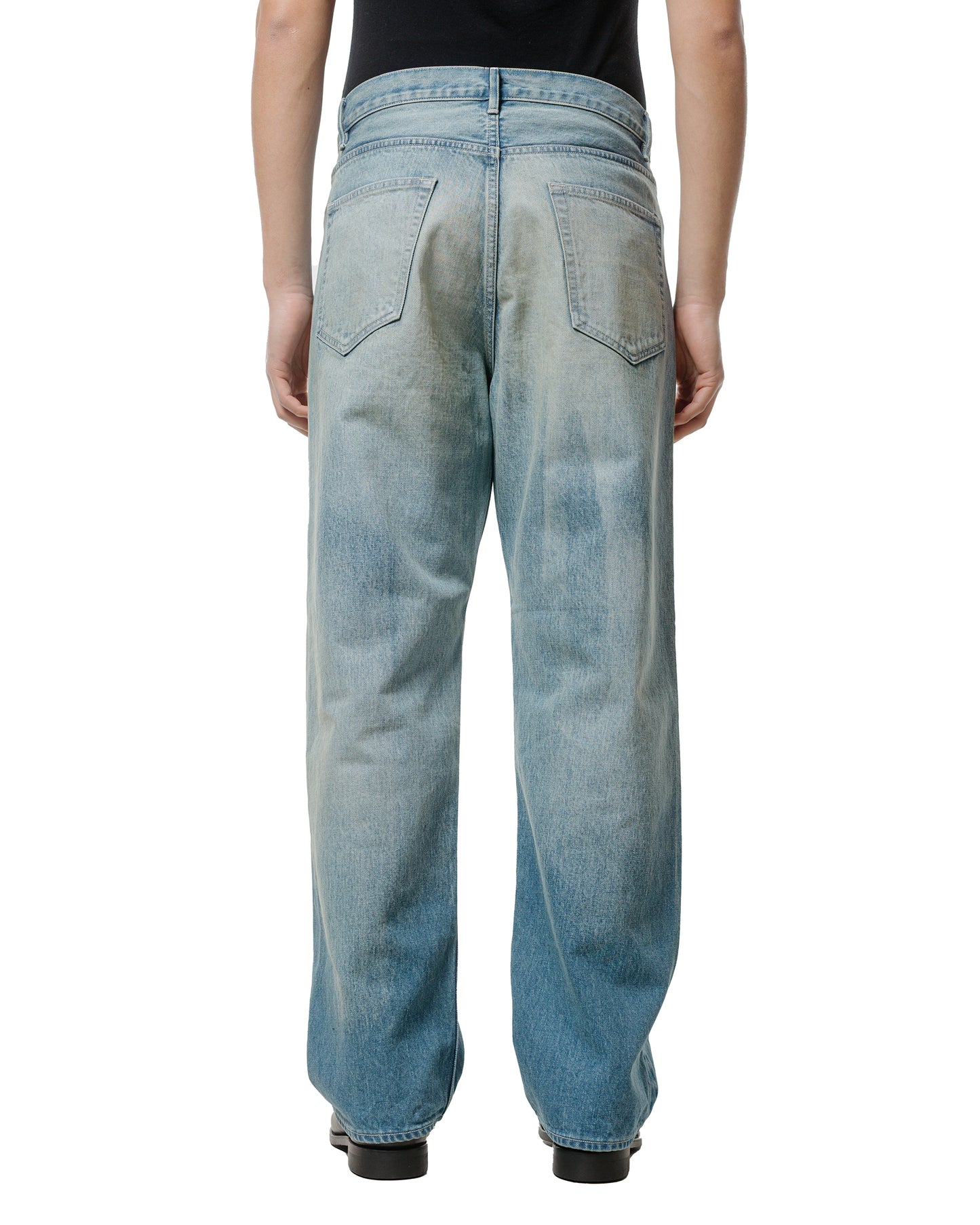 lost & found Auralee Auralee Selvedge Faded Heavy Denim Wide Pants Faded Indigo