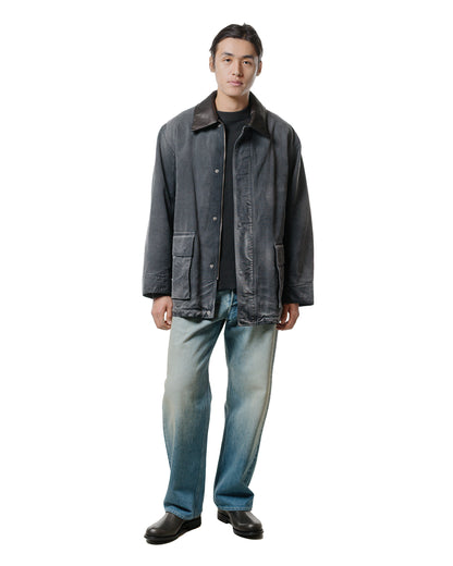lost & found Auralee Auralee Selvedge Faded Heavy Denim Wide Pants Faded Indigo
