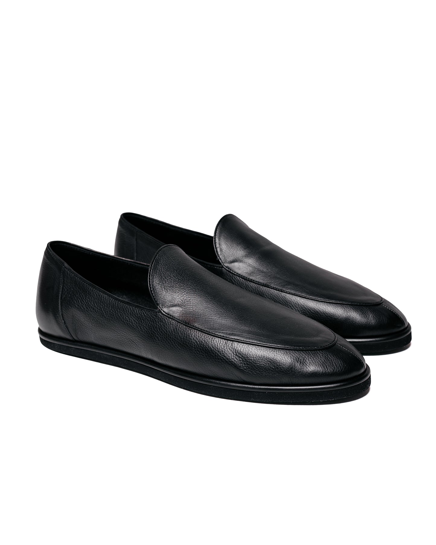 lost & found Auralee Auralee Soft Leather Loafers Black