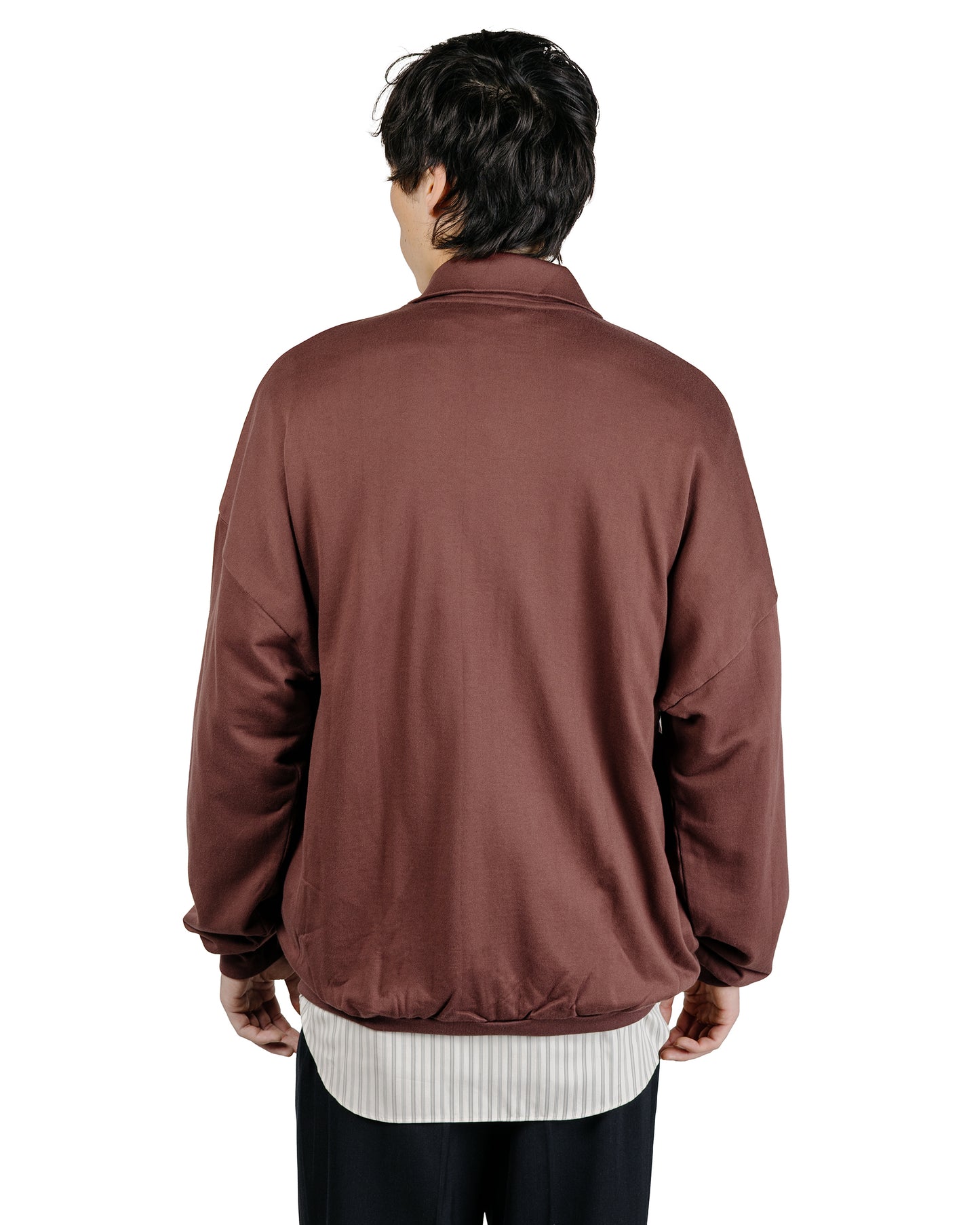 Auralee Super High Gauge Sweat Zip Blouson Burgundy